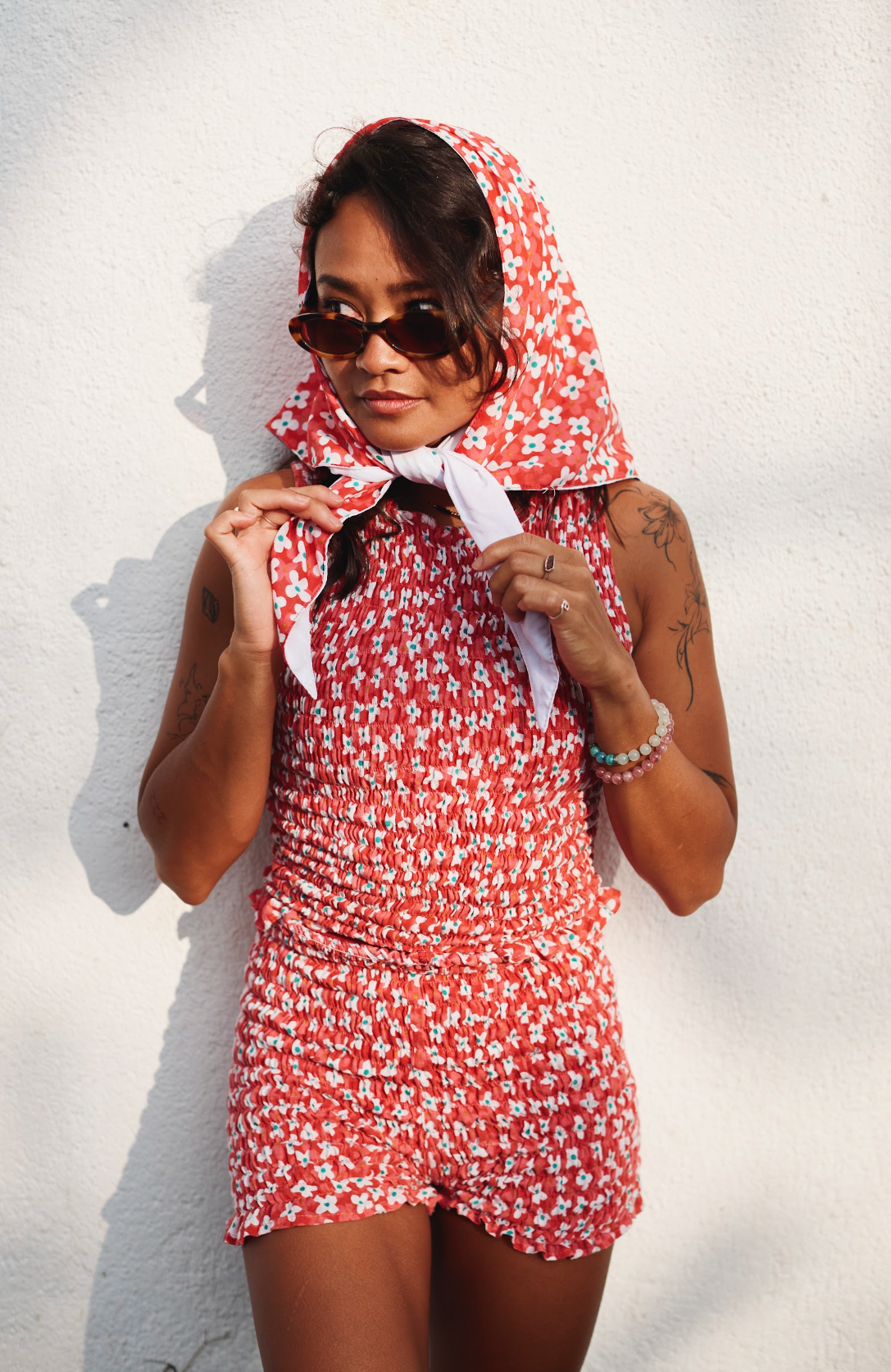 Red Flower Power Co Ord